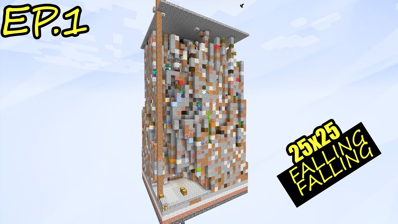 Minecraft - เอาชีวิตรอดแมพ falling falling - YouTube