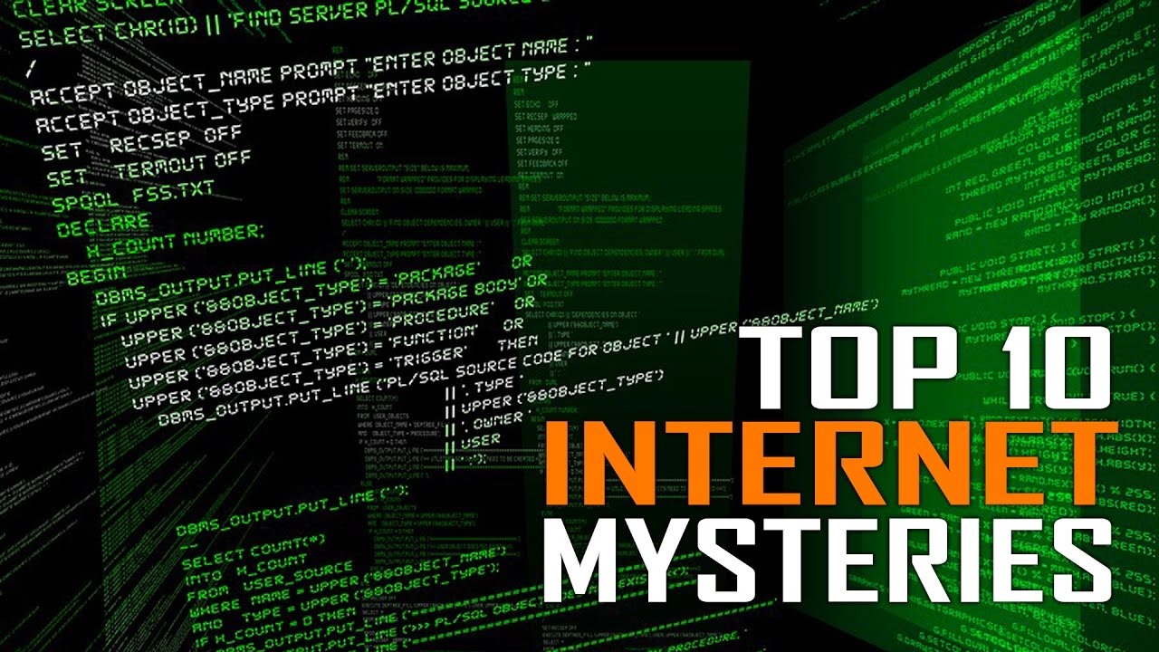 Internet Detectives Top 10 Unsolved Mysteries of the Internet - YouTube
