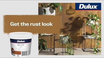 How to achieve a rust look in your space with Dulux Design Rust Effect