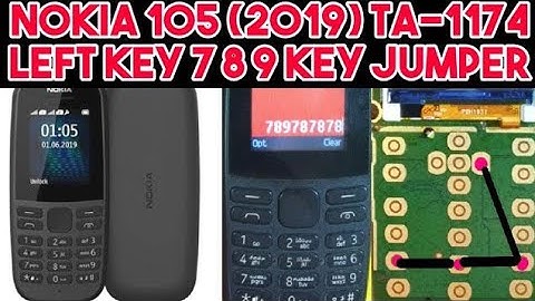 Nokia 105 Ta-1174  Keypad Ways 789 Not Working Solution 100% ok a mobile repair