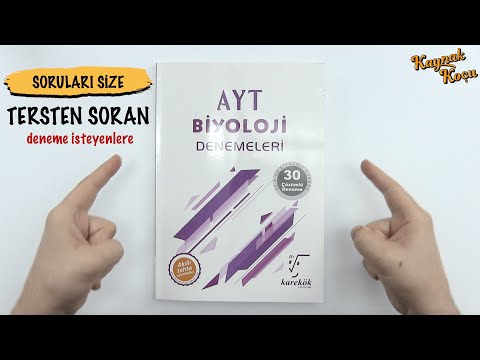 Sade, orta seviye, çözümlü deneme isteyenler 👉 Karekök AYT Biyoloji Denemeleri