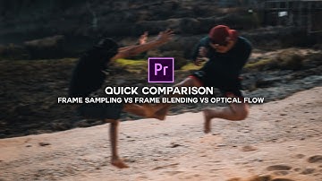 Frame Sampling vs Frame Blending vs Optical Flow