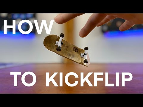 Video: Wie Man Einen Kickflip An Einem Finger Macht