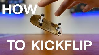 How to Kickflip on a Fingerboard  EASY WAY