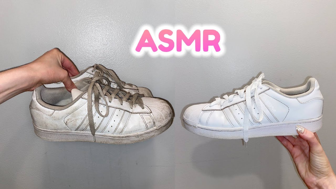 [ASMR] Satisfying Sneaker Cleaning! (Dirty to White)