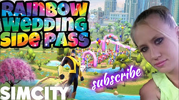 *new* simcity build it side pass (rainbow 👰💍🤵💒wedding)