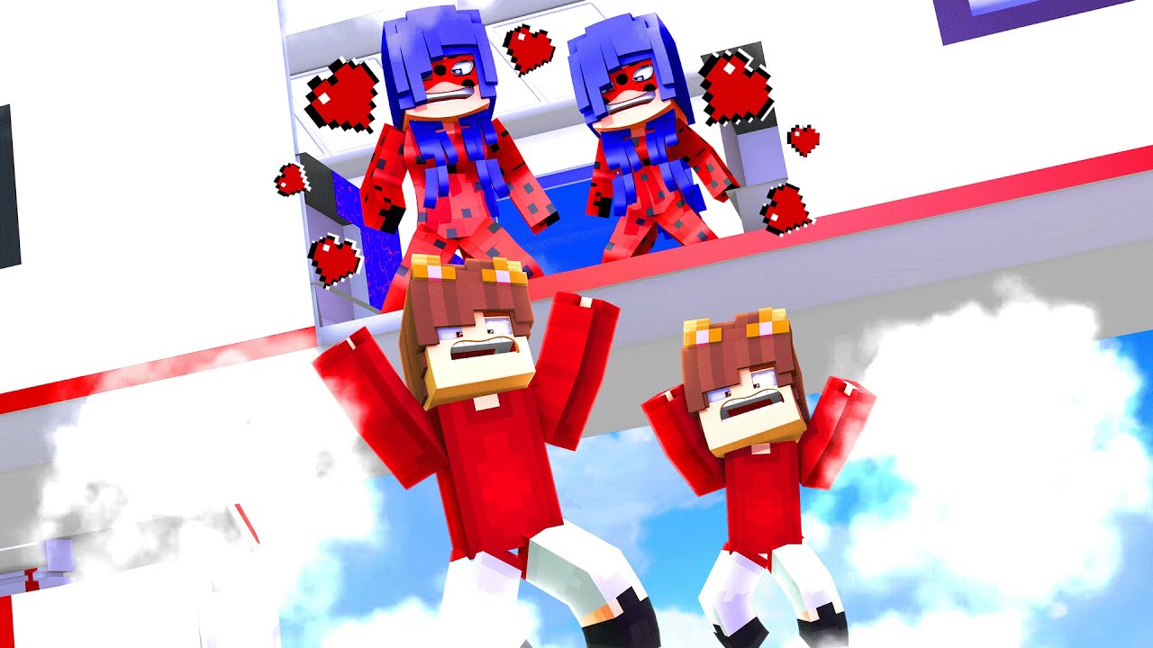 EU E MEU IRMÃOZINHO PULAMOS DO AVIÃO PARA FUGIR DA LADYBUG MIRACULOUS SUA IRMÃZINHA QUERENDO BEIJOS