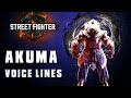 Street Fighter 6 Akuma Voice Lines Efforts