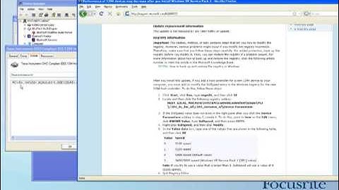 Focusrite Tutorial: Making the registry edit after installing the FireWire hotfix for WinXP SP2