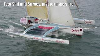 The beginning! sailing Spirit from Newport to St Maarten - December 2010 - Sailing Trimaran Spirit