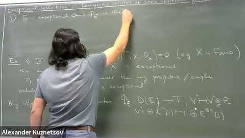 Alexander Kuznetsov at the NSF FRG Workshop on Moduli Spaces and Stability (Lecture 1 of 4)