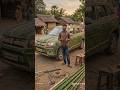 A young man crafted his brezza car from Bamboo streak and palm leaves #shots #trending #woodworking