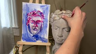Painting With Watercolor In Under 10 Minutes Art Studio Practice - Express Yourself, Week 3