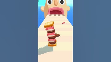 Sandwich runner Max Level (Android, ios) Gameplay #shorts #sanwichrunner #gameplay #games