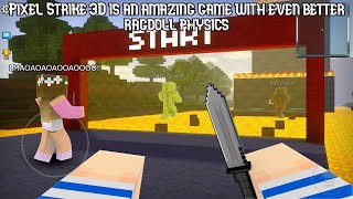 Pixel Strike 3D is an amazing game with amazing ragdoll physics screenshot 1