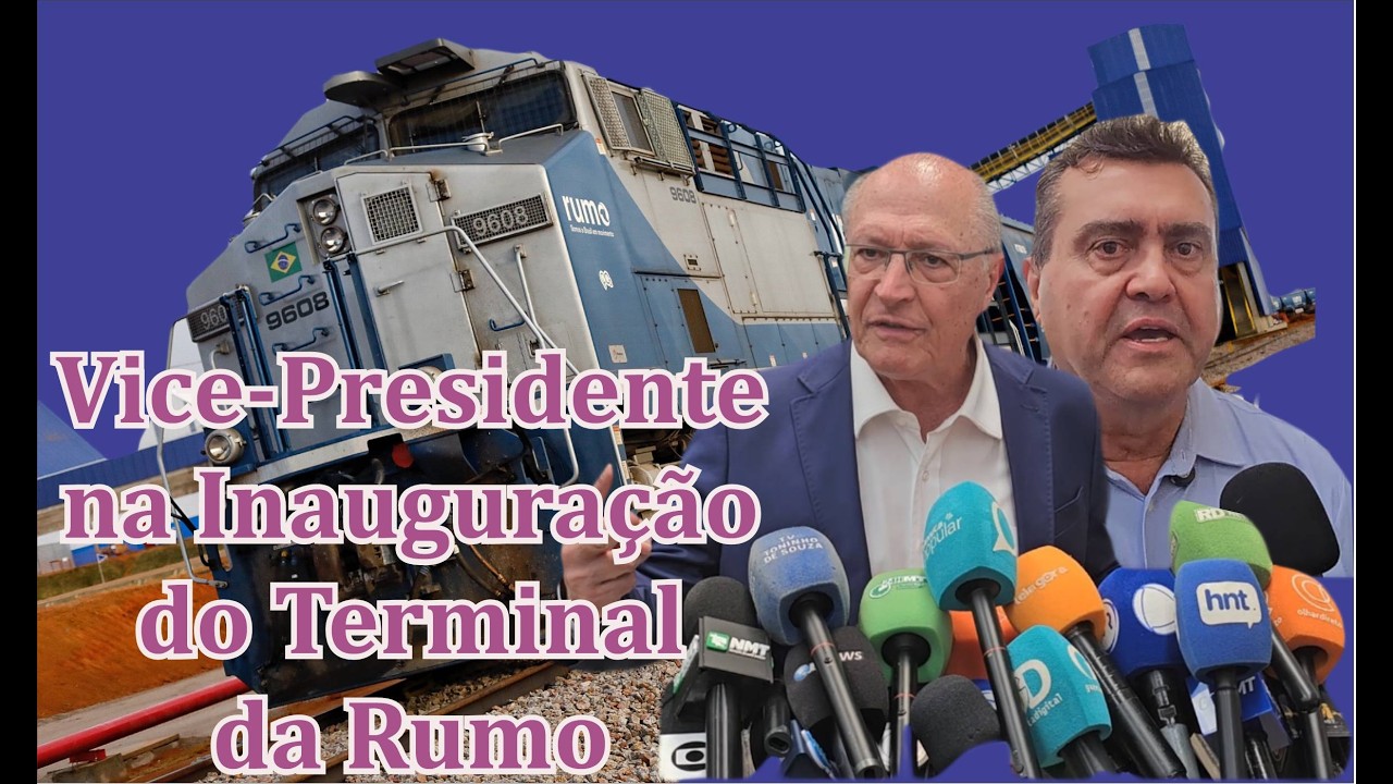 Inauguração do Terminal da Rumo Logística - Vice Presidente da República e autoridades em Primavera