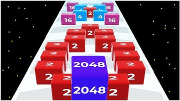 2048 Cube Runner 3D Merge - Gameplay Walkthrough - Max Levels (Lvl 16-35)