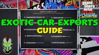 EXOTIC CAR EXPORTS GUIDE! How To Get ALL 10 In a Single Day! SOLO and Legitimate! GTA Online