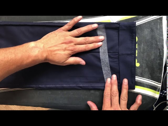 Hemming a Curtain with IKEA SY Fabric Glue Tape 