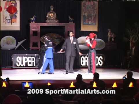 Andrea Manzo v Stephanie Rosales - Girls Feather Continuous sparring (N-99) - 2009 NBL Supergrands