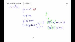 IGCSE Additional Mathematics (0606) May/June 2024 - Paper 22 Full Solution & Explanation