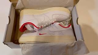 KITH × NIKR AIR FORCE 1 LOW "WHITE/RED"