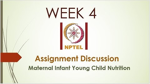 Week 4 Assignment Discussion