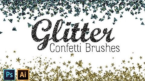 How to Create Glitter Confetti Brushes with Photoshop and Illustrator