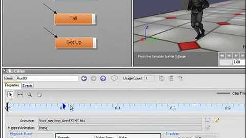 Havok Behavior: Clip Editor and PropertiesTab