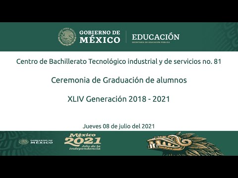 Ceremonia de Graduación Generación 2018 - 2021