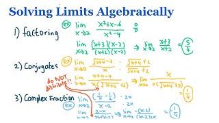 How to Solve Limits Algebraically? (With Lots of Examples!) | Calculus