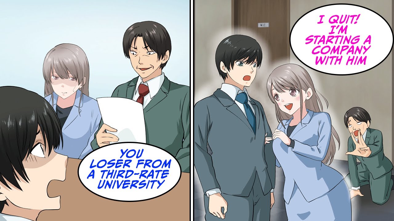 I was supposed to get a job offer at the final interview, but the manager laughed at me [Manga Dub]