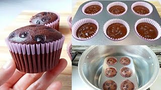 Chocolate Cupcakes Recipe Without Oven | Super Soft And Fluffy Cupcake Recipe | No Bake, No Oven