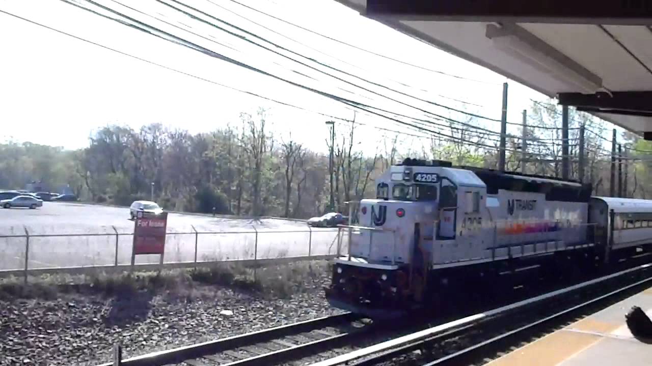 NJ Transit Atlantic City Line from Woodcrest PATCO station YouTube