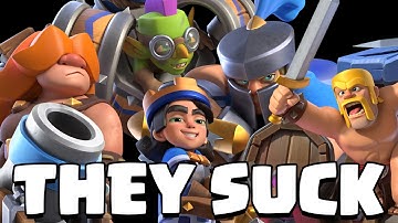 WORST CARD for EVERY RARITY in Clash Royale 💀