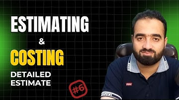 Estimating And Costing  | Types Of Detailed Estimates اردو/ हिंदी