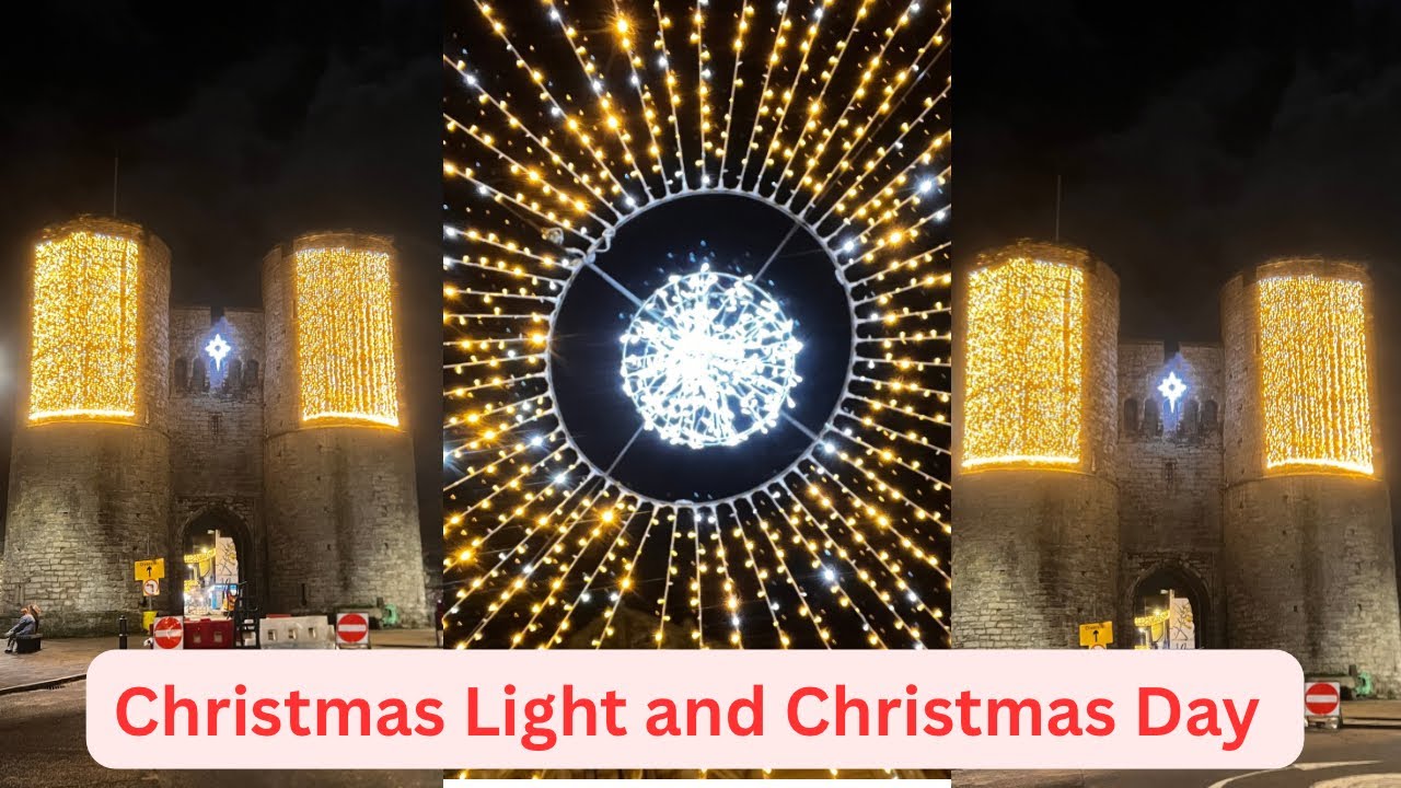 Canterbury City on Christmas Day| Some night view of certain location| See Together Day and Night