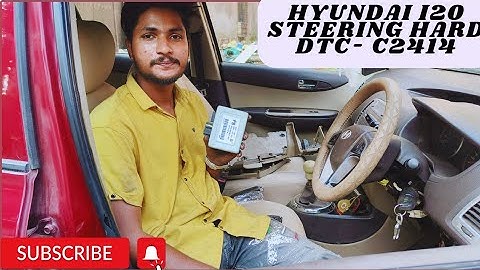 Hyundai i20 Steering wheel Hard Problem | DTC - C2414