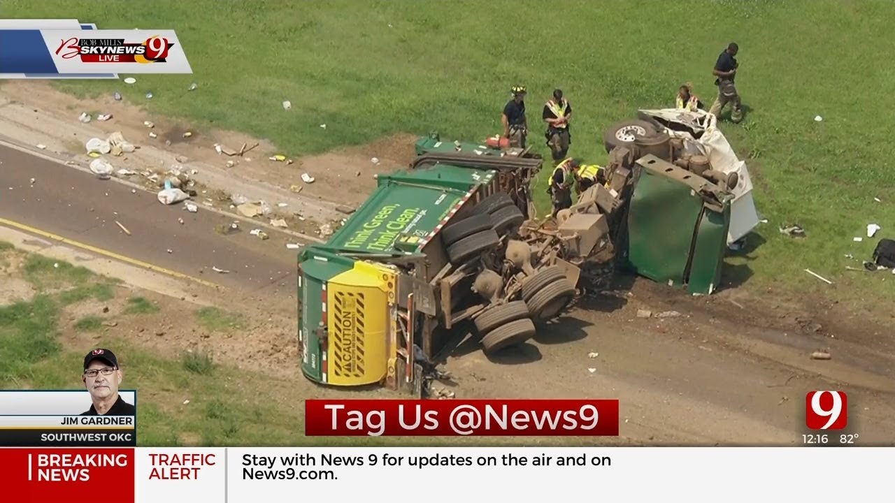 Rollover Crash Causes Traffic Back Up At Amarillo Junction - YouTube