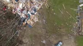 Aerial footage shows Alabama tornado damage