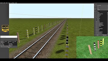 New Scenery Object - Rail Track Fence | #MSTS || FHD 1080p