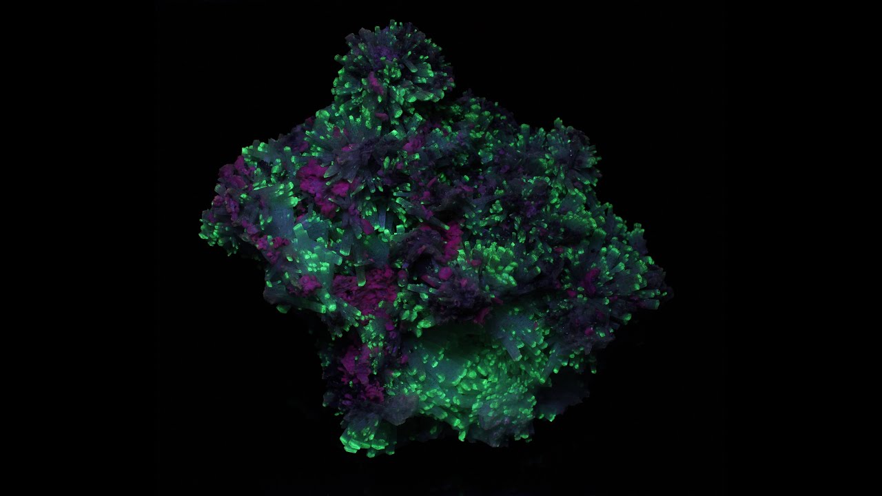 Fluorescent minerals from Mont Saint-Hilaire, Québec, Canada