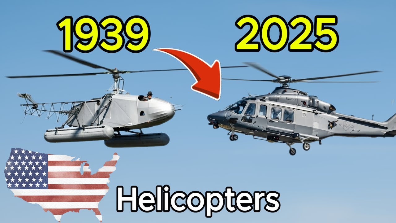 Evolution of U.S. Helicopters (1939–2025) | From Sikorsky VS-300 to Grey Wolf & Beyond