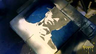 Stencil Art Drake by BASE45