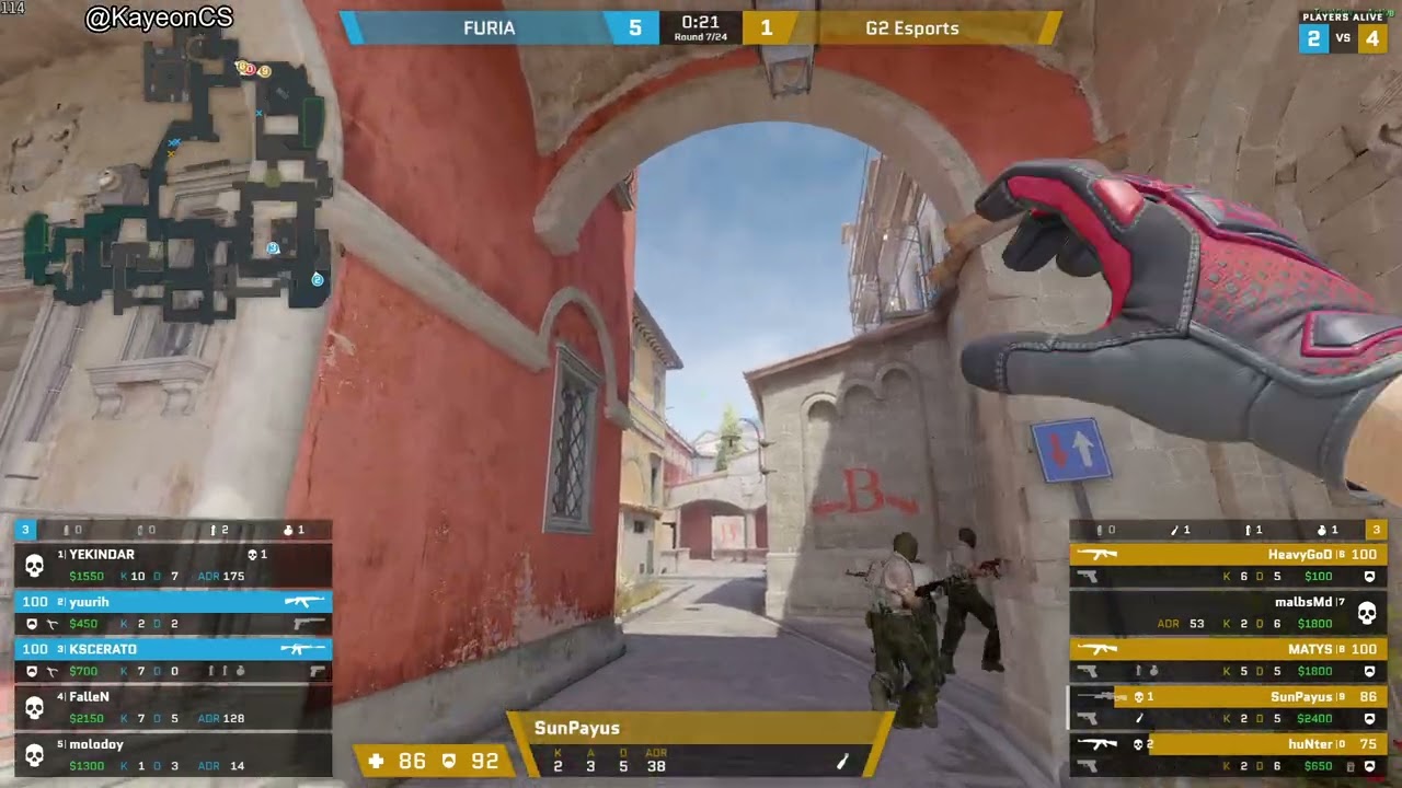 SunPayus Demo ( 27-24 ) G2 vs FURIA ( INFERNO ) POV | StarLadder Budapest Major 2025