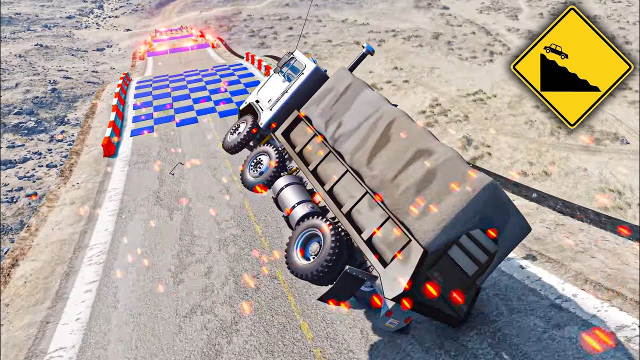 Cars vs Wavy Road – The Most INSANE Moments (Best of #4)