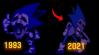 Evolution of Majin Sonic / Ewolucja Majin Sonic'a (1993 - 2021) - Sonic CD, Sonic.exe, FNF