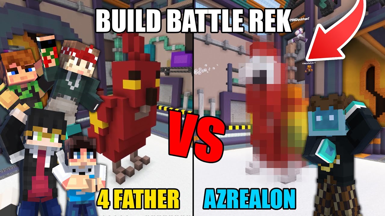 GILAAA!! BUILD BATTLE 4 FATHER VS PEMENANG LOMBA BUILD MR.BEAST!?