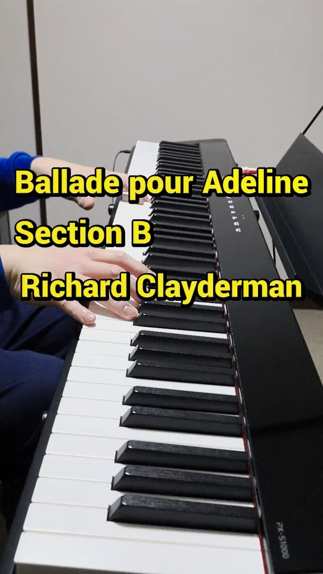 The B section of Ballade pour Adeline 渚のアデリーヌ