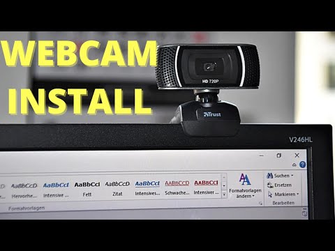 How to connect and install webcam in laptop